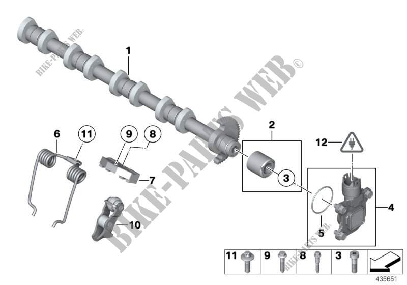 Valve timing gear, eccentric shaft for MINI Cooper 2012