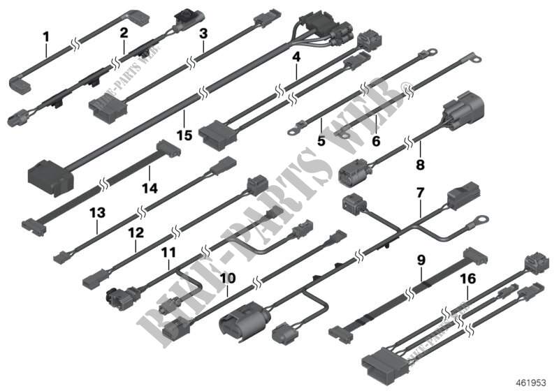 Various additional wiring sets for MINI Coop.S JCW 2010