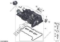 Cylinder head cover for MINI One D 2014