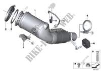 Engine compartment catalytic converter for MINI One First 2017