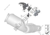 Petrol partic.filter sens./mounted parts for MINI Cooper S 2017