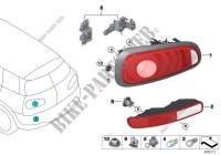 Rear light for MINI Cooper S ALL4 2015