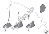 Single parts, antenna for MINI Cooper S ALL4 2016
