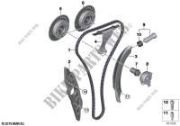 Timing and valve train timing chain for MINI Cooper S ALL4 2018