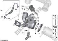 Turbo charger with lubrication for MINI One First 2017