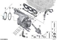 Turbo charger with lubrication for MINI One First 2014