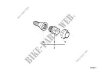 Wheel bolt lock with adaptor for MINI Coop.S JCW GP 2006