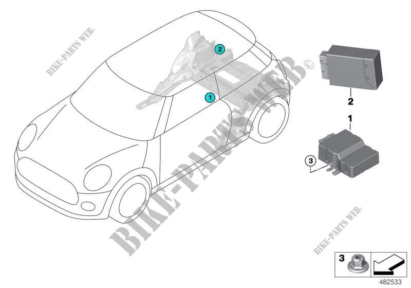 Control unit for fuel pump for MINI Cooper 2014