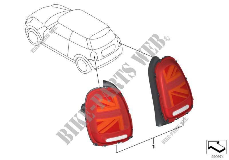 Conversion, rear lights, Facelift for MINI Cooper 2013