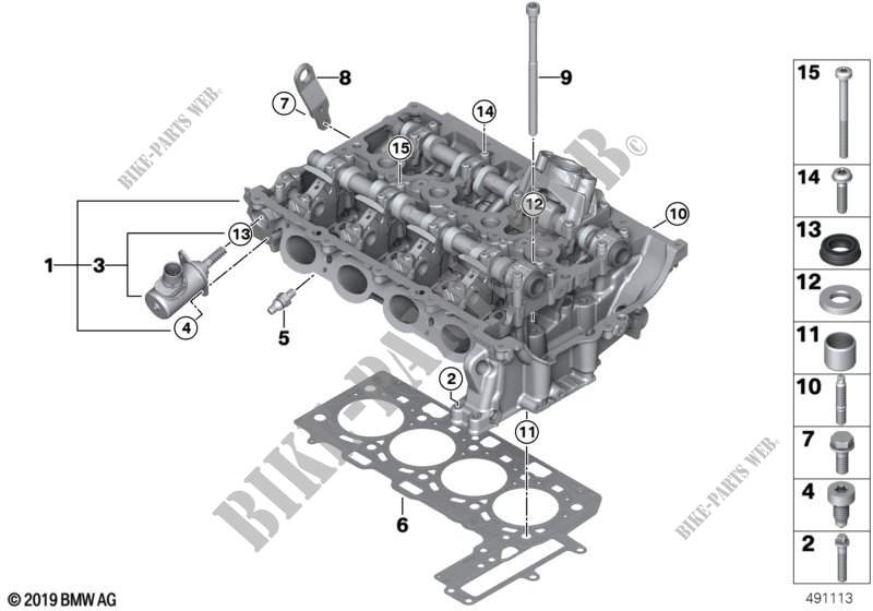 Cylinder head/Mounting parts for MINI Cooper S 2014