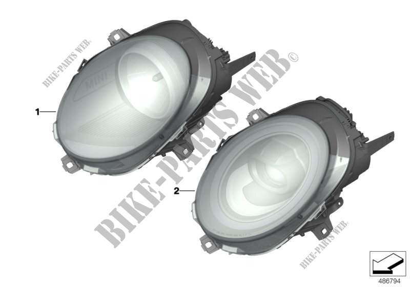 Headlight for MINI Cooper S 2013