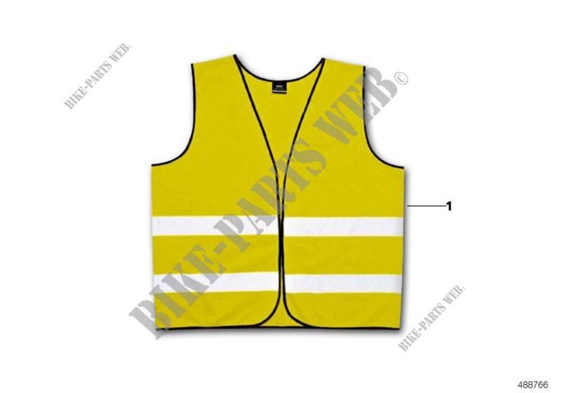 Warning vest for MINI Cooper S ALL4 2015