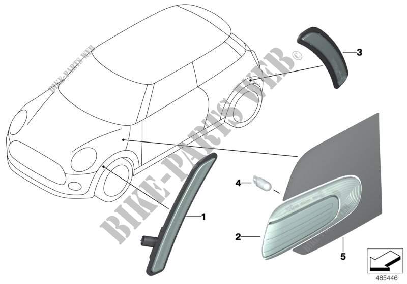 Indicators front/side for MINI Cooper SD 2015