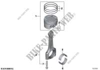 Crankshaft connect.rod with pistons for MINI Cooper 2017