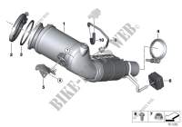 Engine compartment catalytic converter for MINI JCW ALL4 2018