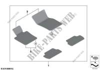 Floor mats for MINI One D 2013