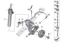 Front Spring strut/Carrier/Wheel bearing for MINI Cooper 2013
