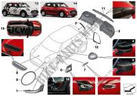 JCW aerodynamics accessories - F5x NEW Retrofitting / conversion / accessories ONE mini-cars 2013 One 95163