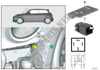 Relay, electric fan motor K5 for MINI Cooper S 2014
