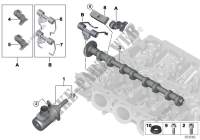 Valve timing gear,eccentr.shaft,actuator for MINI Cooper S 2014