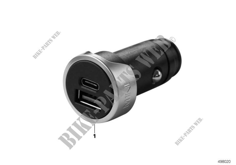 MINI USB charger for MINI Coop.S JCW 2011