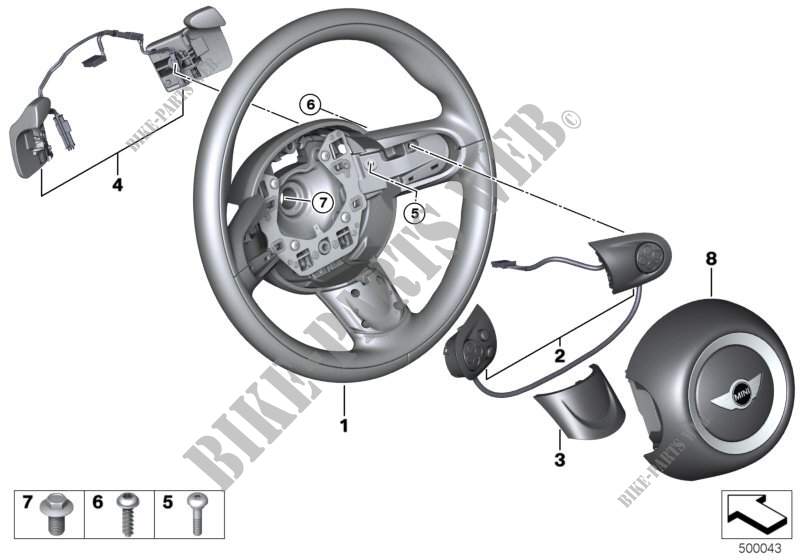 Sportstrngwh.,airbag,multif.shiftpaddles for MINI Cooper ALL4 2012